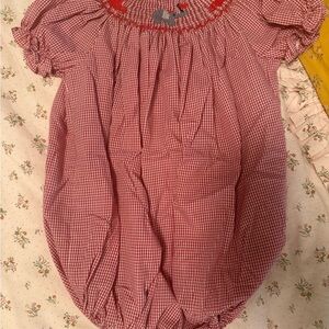 Alabama Smocked Bubble Romper